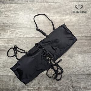 CharmLeaks Lace Up Front Bikini Top Size XL